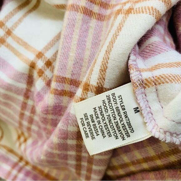 PLAID HOODED SHACKET - Picture 6 of 6